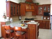 Charming Cherry Wood Cabinets