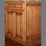 Glazed-maple-raised-panel-end-cabinet